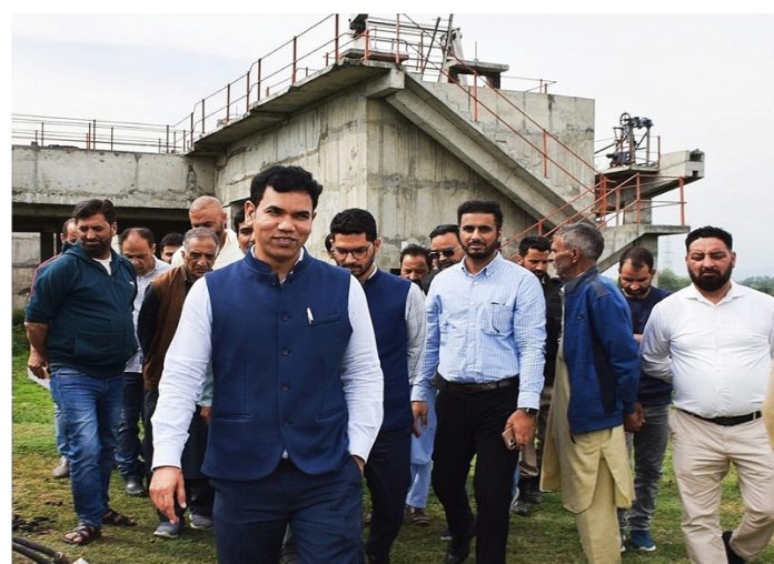 Div Com Kashmir inspecting operational preparedness of STP Noorbagh-- copy