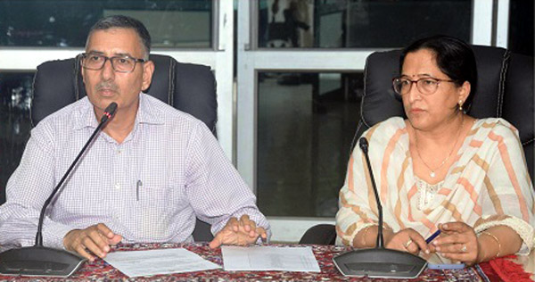 DC Samba Rajesh sharma chairing a meeting on Tuesday. DC Samba Rajesh sharma chairing a meeting on Tuesday.