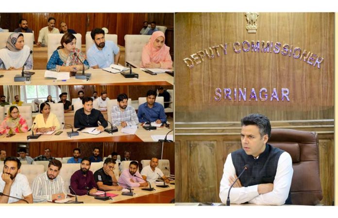 DC Srinagar reviews progress on implementation of Mission Yuva copy