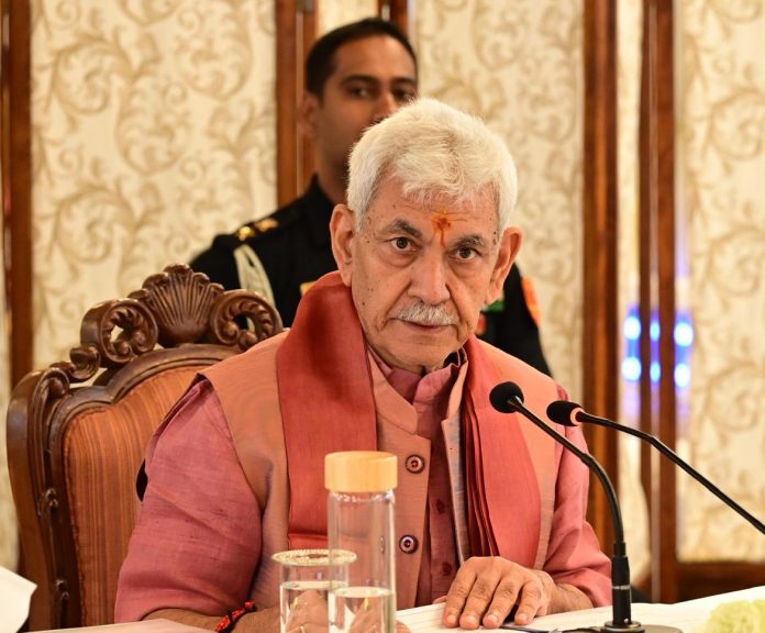 LG Sinha Reviews Security Situation In J&K, Arrangements For Amarnath Yatra LG Sinha Reviews Security Situation In J&K, Arrangements For Amarnath Yatra