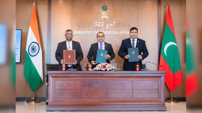 India, Maldives sign 13 MoUs to implement projects under Indian grant assistance India, Maldives sign 13 MoUs to implement projects under Indian grant assistance
