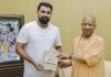 Pacer Mohammed Shami meets UP CM Adityanath in Lucknow