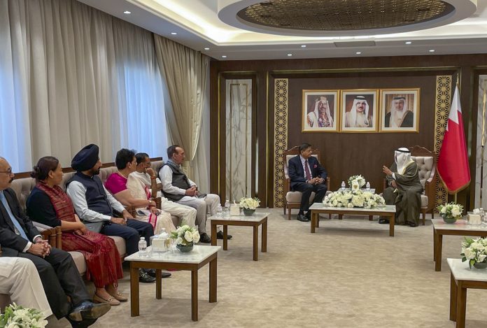 Indian MP Delegation Calls On Bahrain Dy PM, Conveys India's Stand Against Terrorism Indian MP Delegation Calls On Bahrain Dy PM, Conveys India's Stand Against Terrorism