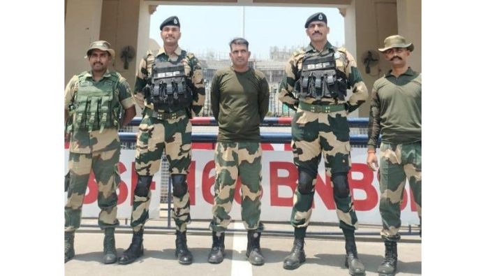 BSF jawan Purnam Kumar Shaw, who had been in the custody of Pakistan Rangers since April 23, was handed over to India at the Attari-Wagah border front in Punjab on Wednesday.