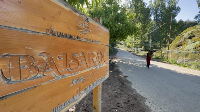 Baisaran after a month of terrorist attack. -Excelsior/Sajad Dar