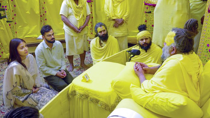 Virat Kohli during his visit to Premanand Maharaj in Vrindavan. Virat Kohli during his visit to Premanand Maharaj in Vrindavan.