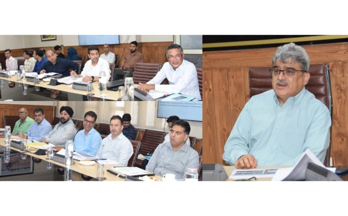 CS Atal Dulloo chairing a SLSC meeting on Saturday.