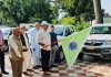 Minister Javed Rana flagging off Wildlife Rescue Vehicle on Monday.