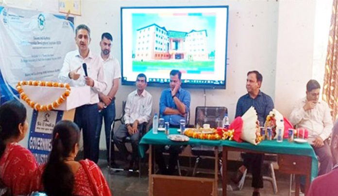 Secretary, Industries & Commerce Department and Director JKEDI along with others reviewing World Bank-funded RAMP programme at Govt ITI Reasi. Secretary, Industries & Commerce Department and Director JKEDI along with others reviewing World Bank-funded RAMP programme at Govt ITI Reasi.