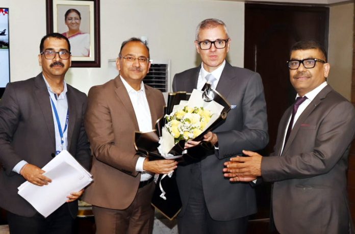 Chairman CCBL meeting with Chief Minister Omar Abdullah at Srinagar. Chairman CCBL meeting with Chief Minister Omar Abdullah at Srinagar.