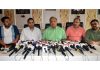 Traders Federation Ware House-Nehru Market president, Deepak Gupta addressing a press conference in Jammu on Wednesday.