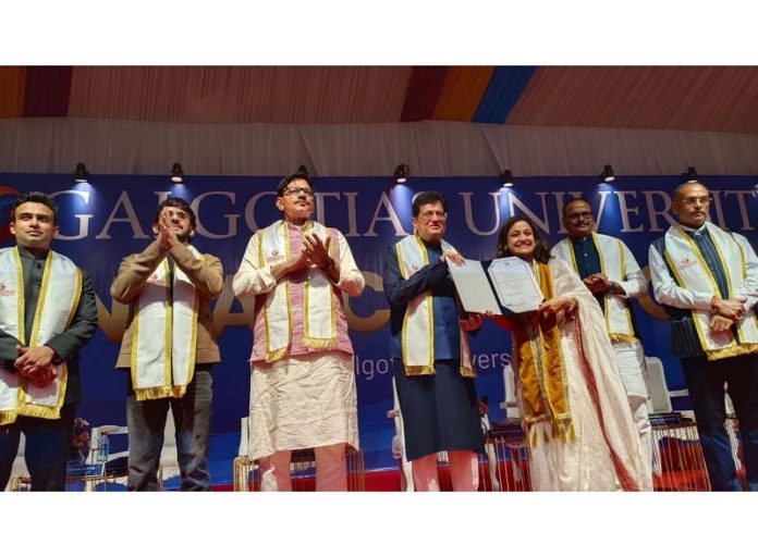 Piyush Goyal, Union Minister for Commerce and Industry attending a function on Saturday. Piyush Goyal, Union Minister for Commerce and Industry attending a function on Saturday.