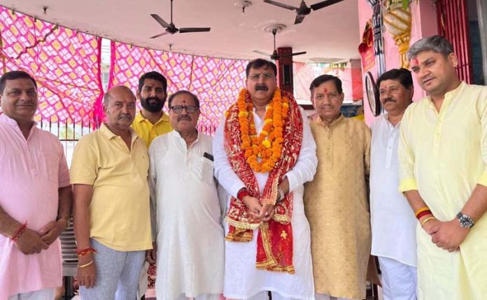 MLA Arvind Gupta posing along with others during a function in Jammu. MLA Arvind Gupta posing along with others during a function in Jammu.