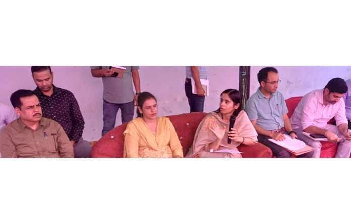 DC Reasi Nidhi Malik reviewing preparations ahead of the Aghar Jitto Mela. DC Reasi Nidhi Malik reviewing preparations ahead of the Aghar Jitto Mela.