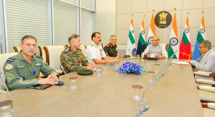 Defence Minister Rajnath Singh Reviews Security Situation