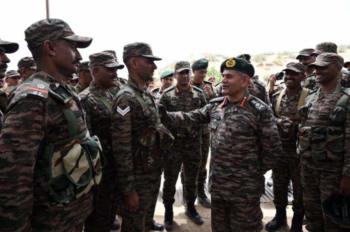 Army chief Gen Upendra Dwivedi meeting soldiers in forward areas. Army chief Gen Upendra Dwivedi meeting soldiers in forward areas.