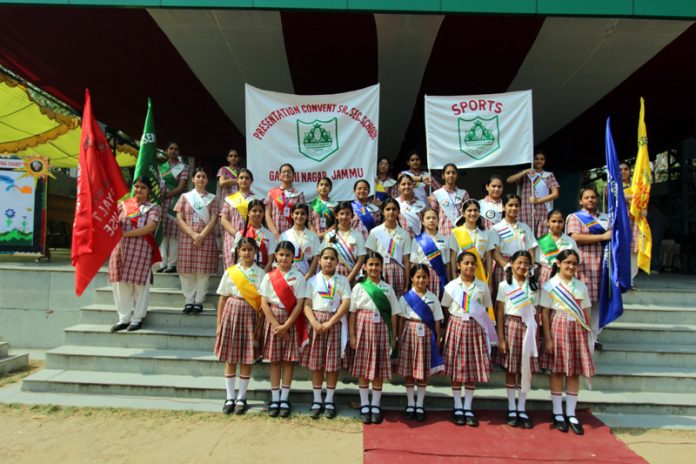 Newly appointed Student Council posing after induction ceremony.