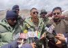 BRO officials briefing media on opening of Leh-Manali NH.