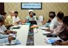 DC, Sachin Kumar Vaishya chairing a meeting at Jammu on Thursday.