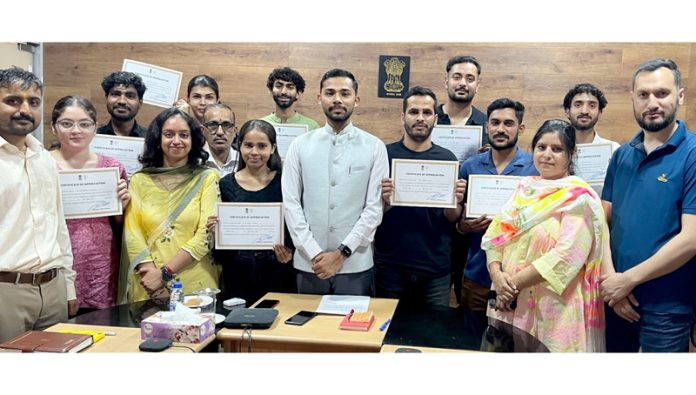 Director Information along with students of the internship programme. Director Information along with students of the internship programme.