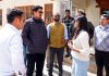 CEC, LAHDC Leh, Tashi Gyalson inspecting LREDA Office Complex on Sunday.