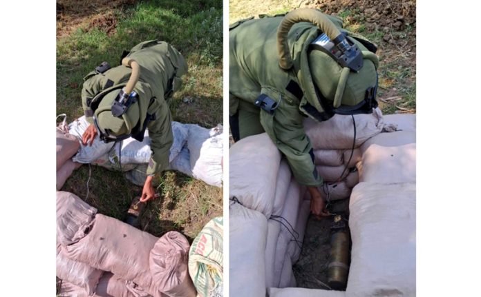 A Bomb Disposal Squad is destroying unexploded shells in border areas of Poonch. (UNI) A Bomb Disposal Squad is destroying unexploded shells in border areas of Poonch. (UNI)
