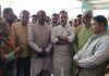 BJP leaders during visit to border refugees' camps at Mishriwala on Thursday.