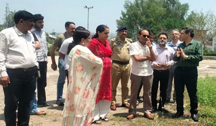 Relief Commissioner during visit to migrant camp on Thursday. Relief Commissioner during visit to migrant camp on Thursday.