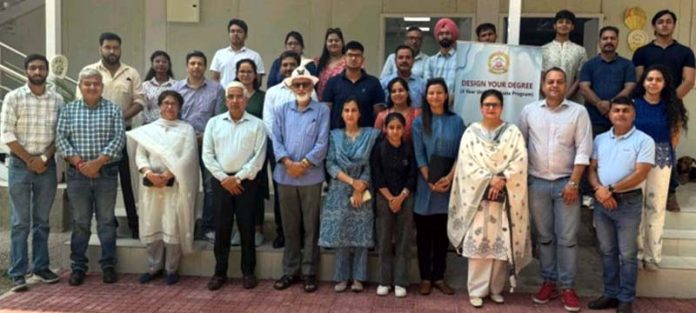 Prospective students and their parents posing with their mentors during 2nd Open House for DYD program at University of Jammu. Prospective students and their parents posing with their mentors during 2nd Open House for DYD program at University of Jammu.