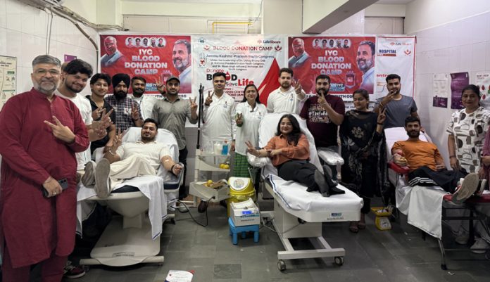 A blood donation camp on Tuesday. A blood donation camp on Tuesday.