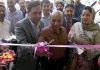 Dignitaries inaugurating an ATM at Sheikh-ul-Alam Hospital in Srinagar on Saturday.