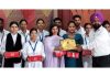 MLA Neena Mittal posing along with others during a medical camp organized by Aryans Institute of Nursing on Sunday.