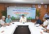 POWERGRID Northern Region-II Circle employees discussing Swachhata Pakhwada arrangements in Jammu on Saturday.
