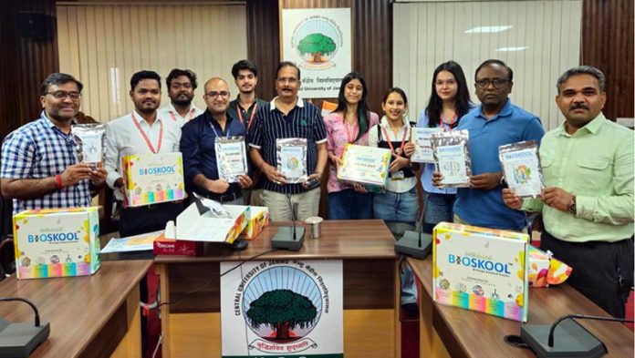 CUJ Vice-Chancellor and others launching Bioskool teaching kits on Tuesday. CUJ Vice-Chancellor and others launching Bioskool teaching kits on Tuesday.