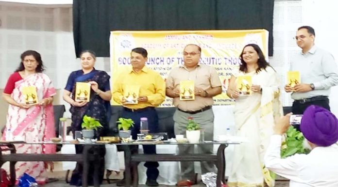 Shantmanu, Financial Commissioner releasing a book in Jammu. Shantmanu, Financial Commissioner releasing a book in Jammu.