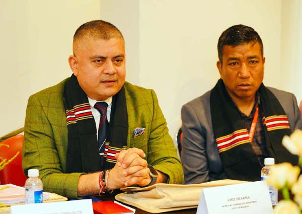 Secy, Cooperation and ICT Mizoram, Amit Sharma addressing a meeting on Wednesday. Secy, Cooperation and ICT Mizoram, Amit Sharma addressing a meeting on Wednesday.