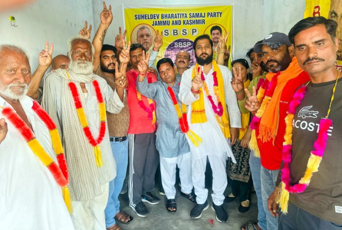 Several joining SBSP during opening of party office at R S Pura. Several joining SBSP during opening of party office at R S Pura.