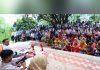 Minister Satish Sharma addressing a gathering at Maira Mandrian in Jammu on Friday.