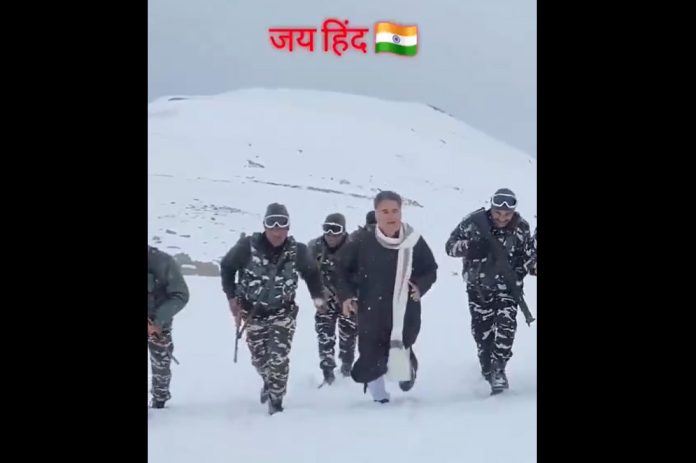 Congress Posts Clip Of BJP's Ex-J&K Chief In Snow With Jawans, Asks If PM Approves Such Behaviour