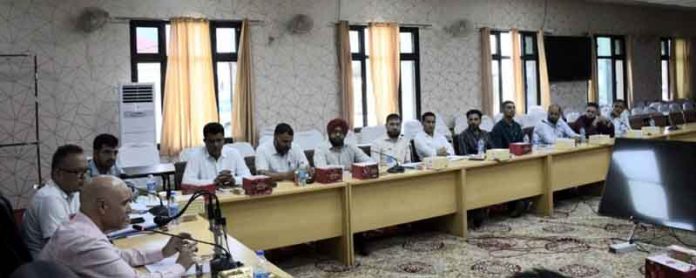 DC Kishtwar reviewing performance of banks at DLRC meeting copy