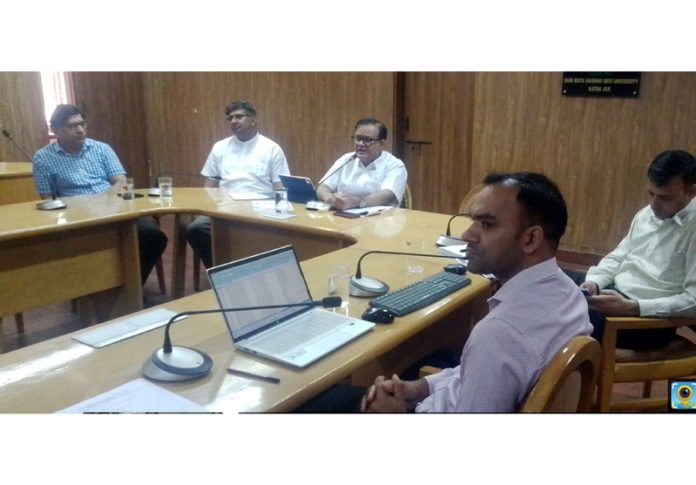VC SMVDU, Prof Pragati Kumar, addressing newly appointed faculty members during faculty induction program. VC SMVDU, Prof Pragati Kumar, addressing newly appointed faculty members during faculty induction program.