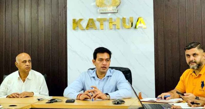 DDC Kathua reviewing progress of PWD Sector projects. DDC Kathua reviewing progress of PWD Sector projects.