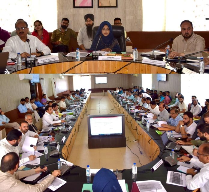 DDC Poonch chairing a meeting