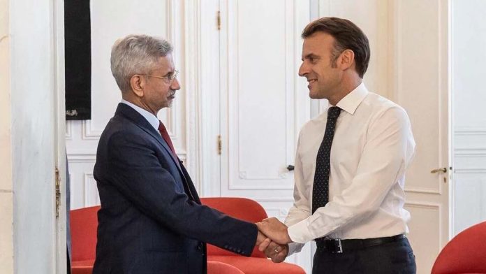 Jaishankar meets French President Macron