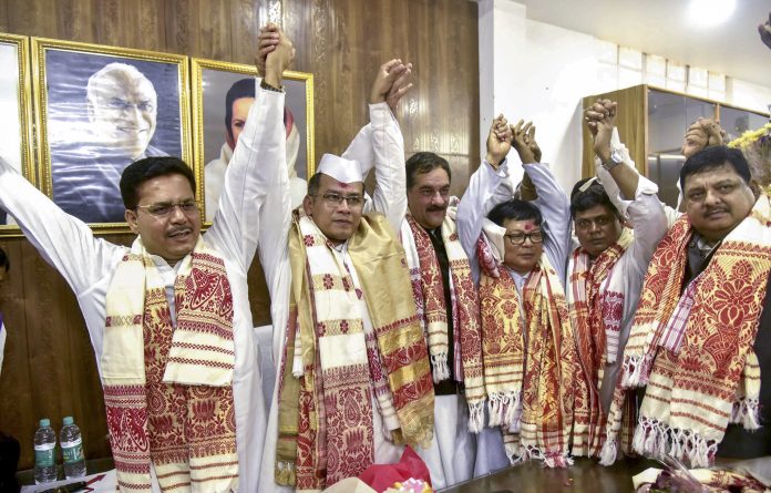 Chaotic scenes at new Assam Congress chief's felicitation