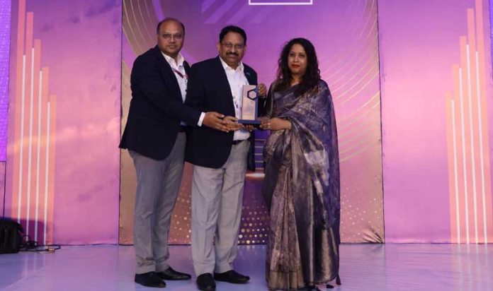 Executive Director (HR), NHPC receiving an award during an event on Thursday. Executive Director (HR), NHPC receiving an award during an event on Thursday.