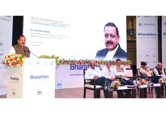 Union Minister Dr Jitendra Singh delivering keynote address after inaugurating Union Minister Dr Jitendra Singh delivering keynote address after inaugurating