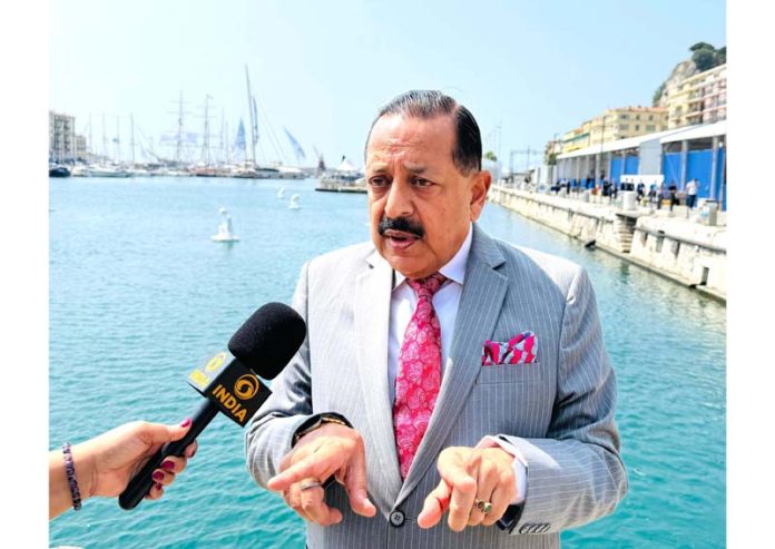 Union Minister Dr Jitendra Singh speaking to the media on the sidelines of the Union Minister Dr Jitendra Singh speaking to the media on the sidelines of the