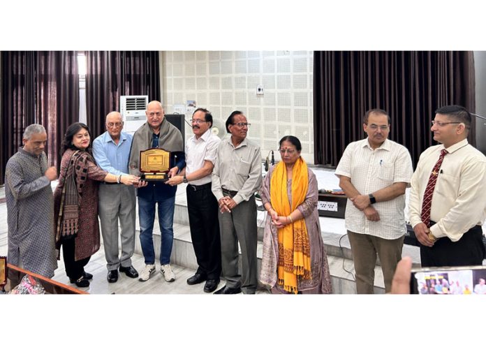 NDS artists during a programme at Jammu on Monday.