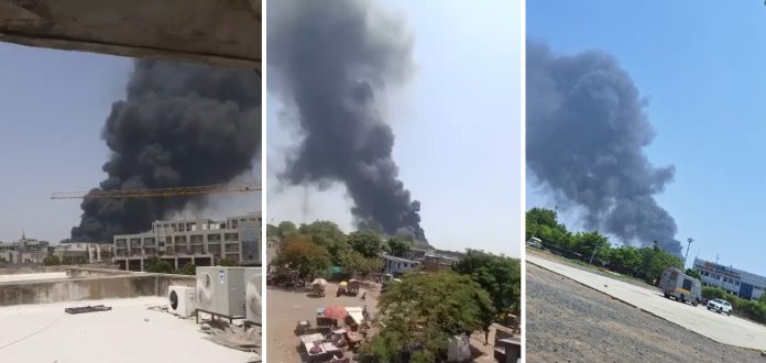 Plane Crashes In Locality Near Ahmedabad Airport